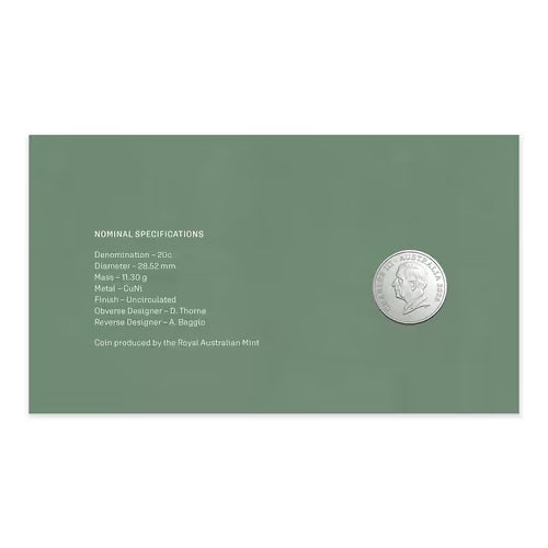 2026 20c Service Amid Strife - Women's Services Coloured Uncirculated Coin & Stamp Cover PNC Insert Back