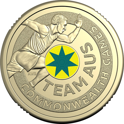 2026 $2 Australian Commonwealth Games Coloured Uncirculated Three-Coin Set - Athletics Coin