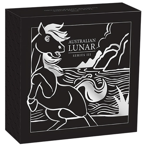 2026 $2 Australian Lunar Series III - Year of the Horse 2oz Silver Antiqued Coin