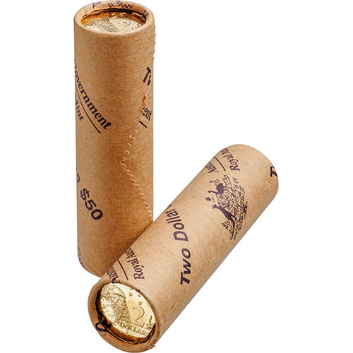 2026 $2 King Charles III Effigy - Non-Premium Roll Heads/Heads or Tails/Tails RAM Roll Circulating Coin Al/Br