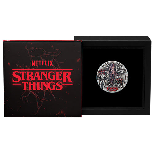2025 $2 Stranger things - Villains 2oz Silver Antiqued Coloured Coin