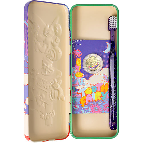 2026 $2 Tooth Fairy Kit Coloured Coin & Tin Open