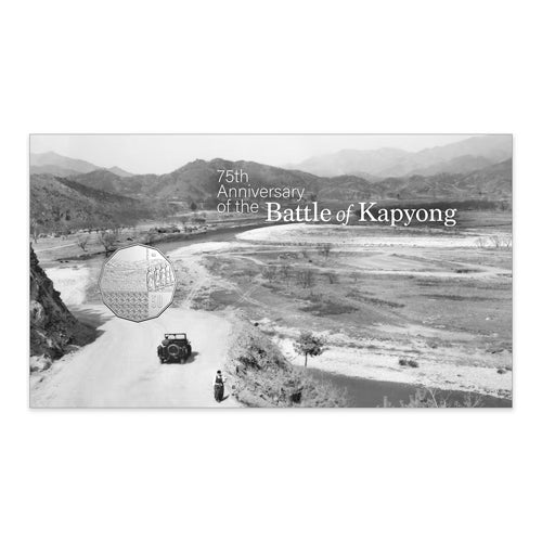 2026 50c 75th Anniversary of the Battle of Kapyong Coin & Stamp Cover PNC Insert Front
