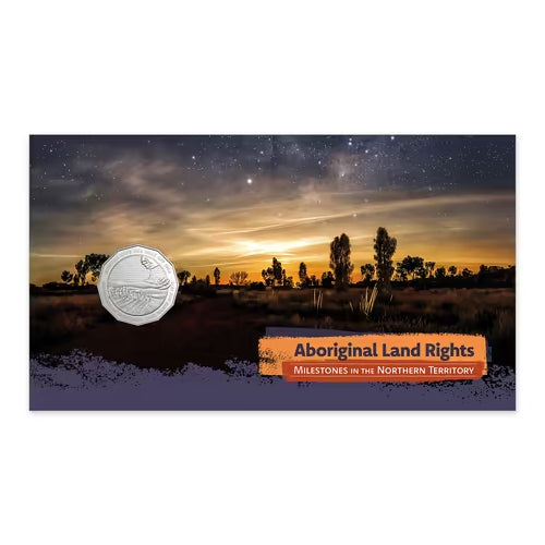 2026 50c Wake Hill Walk Off 60 Years & Land Rights 50 Years Coin and Stamp Cover PNC Insert Front