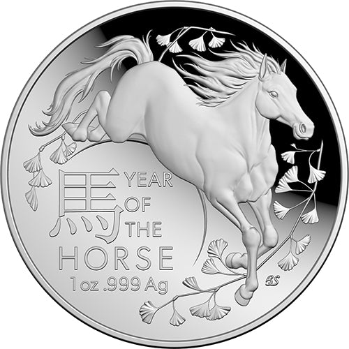 2026 $5 Year of the Horse 1oz Fine Silver Proof Domed Coin