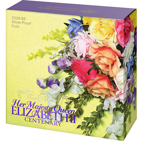 2026 $5 HM Queen Elizabeth II Centenary of Birth 1oz Fine Silver Proof Coin