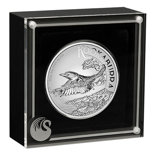 2026 $8 Australian Kookaburra 5oz Silver Incused Coin in Case