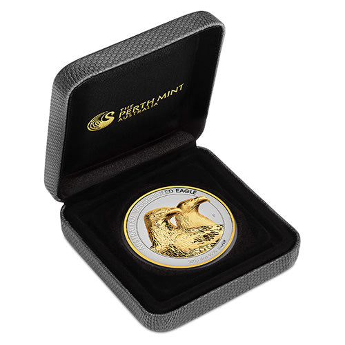 2026 $8 Australian Wedge Tailed Eagle 5oz Silver Proof High Relief Gilded Coin in Case
