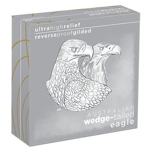 2026 $8 Australian Wedge Tailed Eagle 5oz Silver Proof High Relief Gilded Coin Shipper