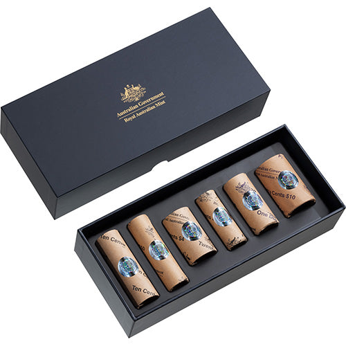 2026 Premium Rolled Coin Set Cu/Ni Al/Br Six Circulating Coins - King Charles II Effigy Case and Shipper
