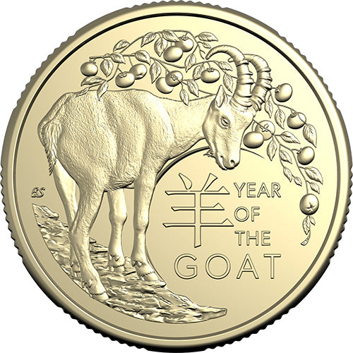 2027 $1 Year of the Goat Uncirculated Two-Coin Set - Goat Coin