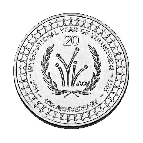 2011 20c International Year of the Volunteer Uncirculated Coin