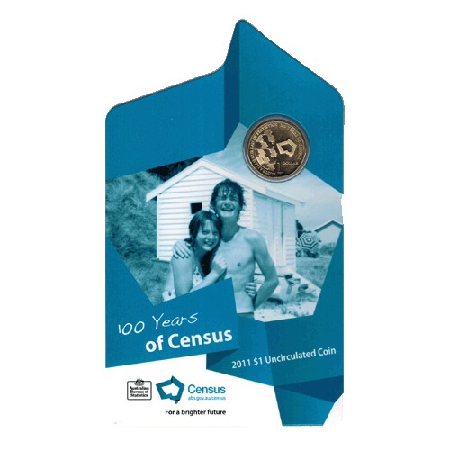 2011 $1 100 Years of the Australian Census Uncirculated Coin