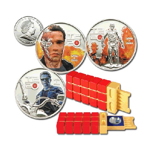 2011 $5 Terminator 2 - 3 Coin Collectors Set