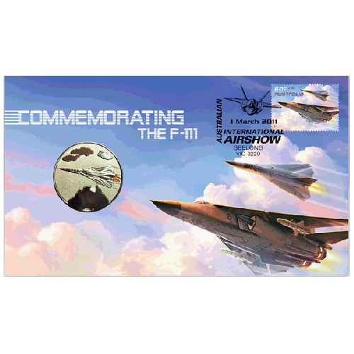 2011 Aviation F-111 Coin & Stamp Cover PNC