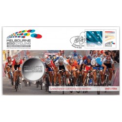 2010 UCI World Cycling Championships Medallion & Stamp Cover PNC