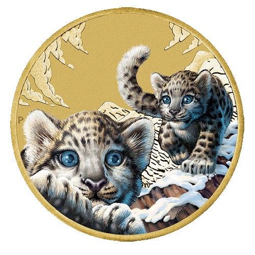 2016 $1 Snow Leopard Cubs Coin & Stamp Cover PNC