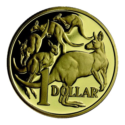 2014 $1 World Money Fair Mob of Roos Proof Coin