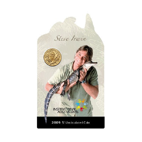 2009 $1 Inspirational Australians - Steve Irwin Coin in Card