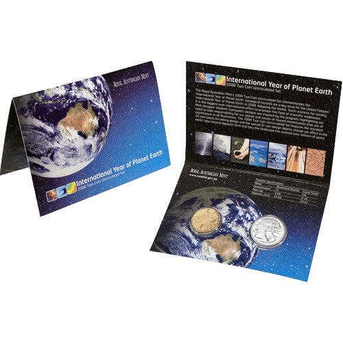 2008 International Year of Planet Earth 2 Coin Uncirculated Set