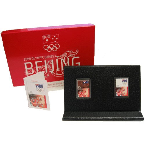 2008 Beijing Olympic Games Stamp & Silver Coin - Only 8,000 Minted