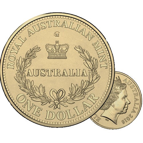 2016 $1 Australia's First Mints M Melbourne Counterstamp Unc Coin in Card