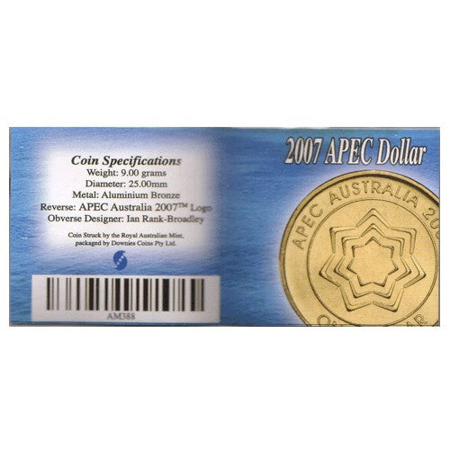 2007 $1 APEC Summit Uncirculated Coin in Colour Pack