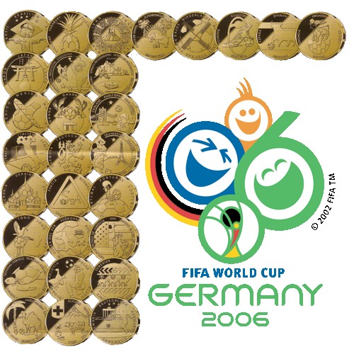 2006 Fifa World Cup 33 Medallion Set