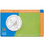 2006 50c Commonwealth Games - Hockey Uncirculated Coin in RAM Card