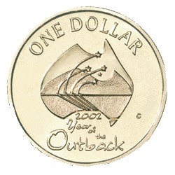 2002 $1 Year of the Outback No Mintmark Uncirculated Coin