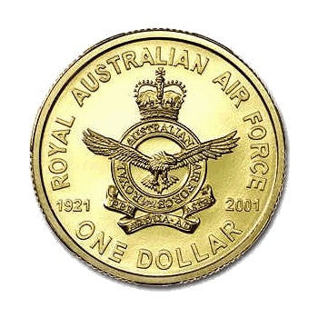 2001 $1 80th Anniversary of the Royal Australian Air Force Uncirculated Coin in Card