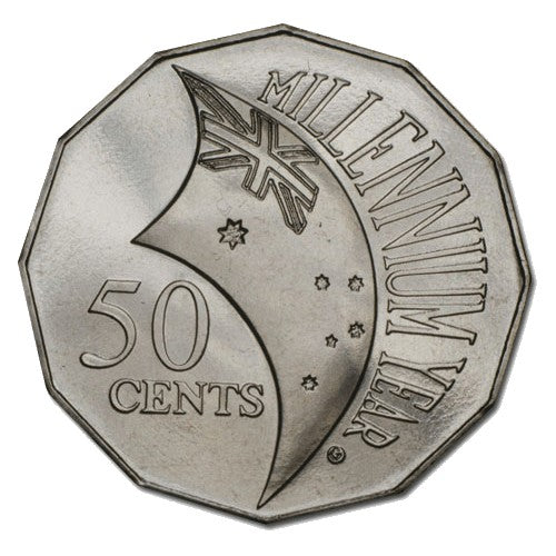 2000 50c Millenium Uncirculated Coin