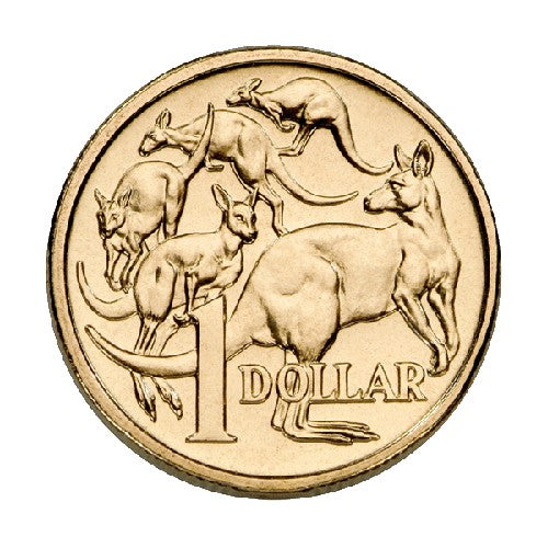 1985 $1 Mob of Roos Uncirculated Coin