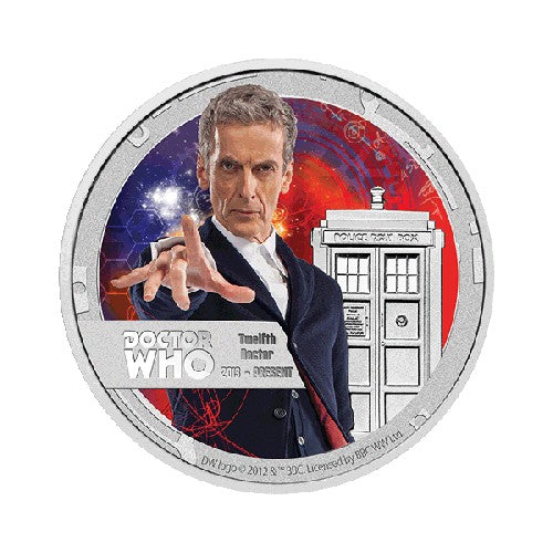 2015 $1 Dr Who Twelfth Doctor 1/2oz Silver Coin