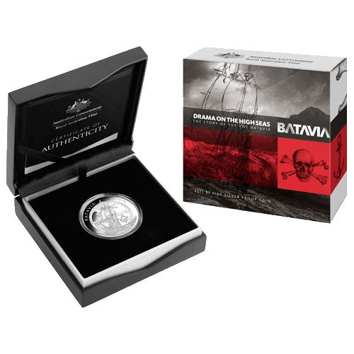 2015 $5 Drama on the High Seas - The Story of the VOC Batavia 1oz Silver Proof Coin