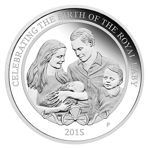 2015 $1 HRH Princess Charlotte 1oz Silver Proof Coin