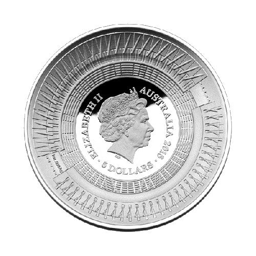 2015 $5 ICC Cricket World Cup Fine Silver Proof Domed Coin