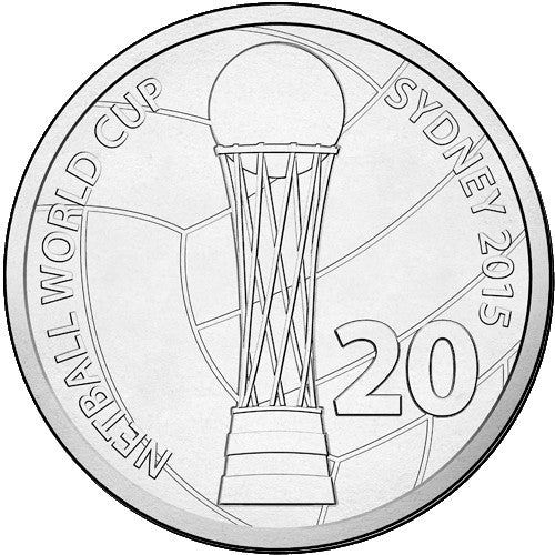 2015 20c Netball World Cup Sydney Coin & Stamp Cover PNC