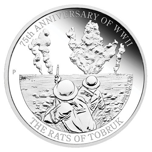 2016 $1 The Rats of Tobruk - 75th Anniversary of WWII 1oz Silver Proof Coin