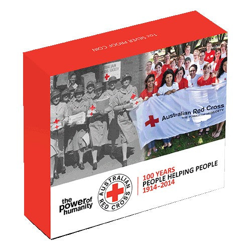 2014 $1 100th Anniversary Australian Red Cross 1914-2014 1oz Silver Proof Coin