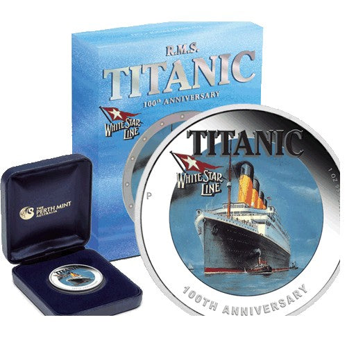 2012 $1 100th Anniversary RMS Titanic 1oz Silver Proof Coin