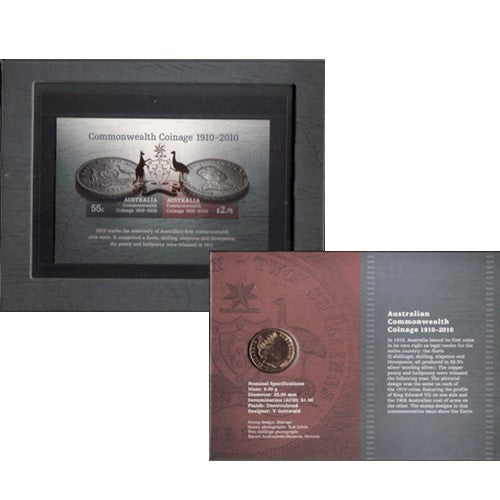 2010 $1 Centenary of Australian Commonwealth Coinage Embossed Presentation Pack