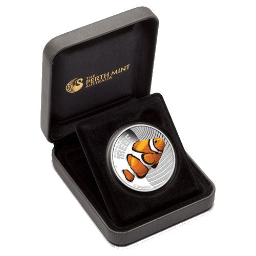 2010 50c Australian Sea Life Series  - Clownfish 1/2oz Silver Proof Coin