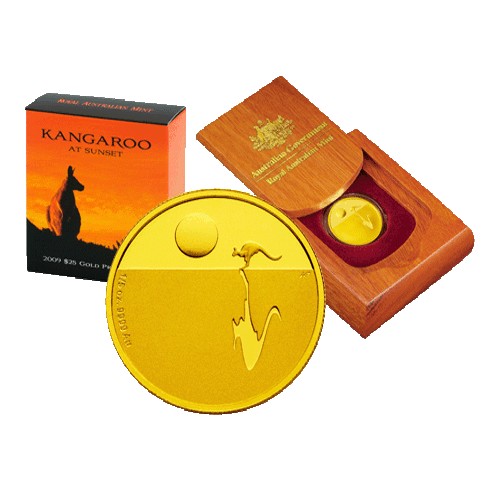 2009 $25 Kangaroo at Sunset 1/5oz Gold Proof Coin - BALLOT Only