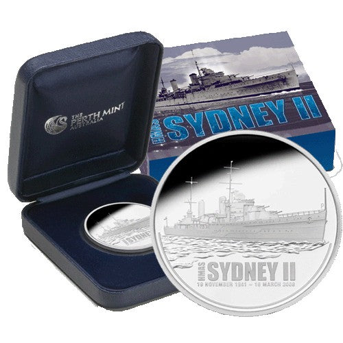 2008 $1 HMAS Sydney II 1oz Silver Proof Coin