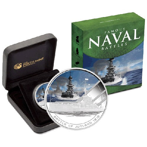 2011 $1 Famous Naval Battles - Battle of Jutland 1oz Silver Proof Coin