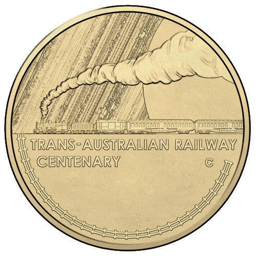 2017 $1 Centenary of the Trans-Australian Railway C Mintmark