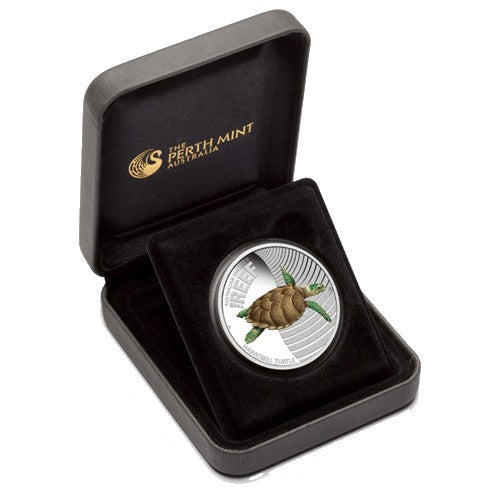 2011 50c Australian Sea Life Series II - Hawksbill Turtle 1/2oz Silver Proof Coin