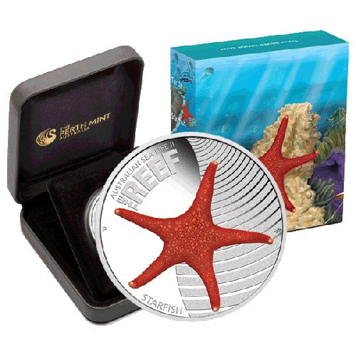 2011 50c Australian Sea Life Series II - Star Fish 1/2oz Silver Proof Coin