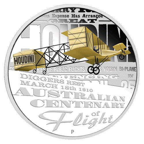 2010 $1 Centenary of Australian Flight 1oz Silver Proof Coin